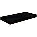 Scaffali A Parete 2 Pz Nero Lucido 50x23x3,8 Cm In Mdf - Foto miniatura 4