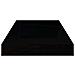 Scaffali A Parete 2 Pz Nero Lucido 50x23x3,8 Cm In Mdf - Foto miniatura 6