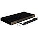 Scaffali A Parete 2 Pz Nero Lucido 50x23x3,8 Cm In Mdf - Foto miniatura 8