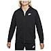 Felpa Da Ragazzo Con Cappuccio E Full Zip Club Nero Taglia S (128-137 Cm) Cod Dd1698-010 - Foto miniatura 1