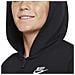 Felpa Da Ragazzo Con Cappuccio E Full Zip Club Nero Taglia S (128-137 Cm) Cod Dd1698-010 - Foto miniatura 3