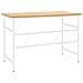 Scrivania Computer Bianca Rovere Chiaro 105x55x72cm Mdf Metallo - Foto miniatura 5
