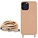 Cover Semirigida Per Iphone 14 Pro Cordino Nylon 80 Cm Rose Gold - Foto miniatura 4
