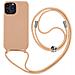 Cover Semirigida Per Iphone 14 Pro Cordino Nylon 80 Cm Rose Gold - Foto miniatura 1