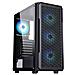 Itek Case Six Triangle - Gaming  Middle Tower, 4x12cm Argb Fan,  Usb3, Side Panel Temp Glass - Foto miniatura 1