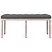 Panca Grigio Scuro 110x40x49 Cm In Tessuto - Foto miniatura 3