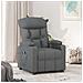 Poltrona Elettrica Reclinabile Grigio Scuro In Tessuto - Foto miniatura 1