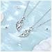 Confezione Da 2 Collana Di Amicizia Bestie Migliore Amico A Forma Di Cuore In Rame A Forma Di Cuore Silver - Foto miniatura 3