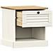 Comodino VIGO Bianco 42x35x42 cm in Legno Massello di Pino - Foto miniatura 6
