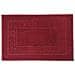 Tappeto Bagno Doccia Spugna Tinta Unita Torino Tappetino Super Assorbente In Cotone Pelo Corto Con Greca 45x60 Bordeaux - Foto miniatura 1