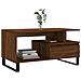 Tavolino Salotto Rovere Marrone 90x49x45 Cm Legno Multistrato - Foto miniatura 3