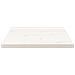 Piano Tavolo Bianco 60x60x2,5cm Legno Massello Di Pino Quadrato - Foto miniatura 3