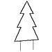 Decorazione Luminosa Natalizia Con Picchetti Albero 80led 60cm - Foto miniatura 3