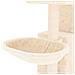 Albero Per Gatti Con Tiragraffi In Sisal Crema 83 Cm - Foto miniatura 6