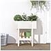Fioriera Da Giardino Bianca 62x30x69 Cm Legno Massello Di Pino - Foto miniatura 1