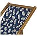 Set Di 2 Sedie A Sdraio Legno Acacia Chiaro Motivo Farfalle Beige E Blu Anzio - Foto miniatura 5