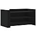 Tavolino Da Salotto Nero 100x50x50 Cm Legno Multistrato - Foto miniatura 2