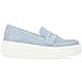 Blue Casual Closed Loafers Mocassino Pelle Scamosciata /nabuk Scarpe Donna Blu Eu 37, D1c05-11 - Foto miniatura 2