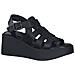 Black Casual Open Sandals Sandali Pelle Scarpe Donna Nero Eu 38, 1-28018-42 001 - Foto miniatura 1