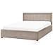 Letto Contenitore Bouclé Montlaur 160 X 200 Cm Tortora - Foto miniatura 6