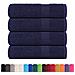 Asciugamani Doccia 4 Pz Blu Marino 70x140cm 360g/m 100% Cotone - Foto miniatura 2