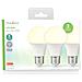 Confezione Da 3 Lampadine Led E27 A60 4,9 W 470 Lm 2700 K Stile Retrò Smerigliato, Bianco - Foto miniatura 2