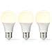 Confezione Da 3 Lampadine Led E27 A60 4,9 W 470 Lm 2700 K Stile Retrò Smerigliato, Bianco - Foto miniatura 3