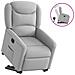 Poltrona Alzapersona Reclinabile Grigio Nuvola in Tessuto - Foto miniatura 1