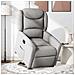 Poltrona Alzapersona Reclinabile Grigio Nuvola in Tessuto - Foto miniatura 2