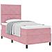 Letto a Rete con Materasso Rosa Singolo in Velluto - Foto miniatura 1