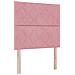 Letto a Rete con Materasso Rosa Singolo in Velluto - Foto miniatura 3