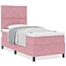 Letto a Rete con Materasso Rosa Singolo in Velluto - Foto miniatura 4