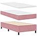 Letto a Rete con Materasso Rosa Singolo in Velluto - Foto miniatura 7