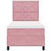 Letto a Rete con Materasso Rosa Singolo in Velluto - Foto miniatura 8
