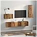 Mobile TV da Parete 4 pcs Legno vecchio 200 x 30 x 30 cm - Foto miniatura 4