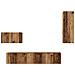 Mobile TV da Parete 4 pcs Legno vecchio 200 x 30 x 30 cm - Foto miniatura 8