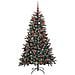Albero di Natale artificiale con 150 LED Verde 150 cm - Foto miniatura 3