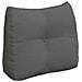 Cuscino per Schiena Grigio scuro 60 x 24 x 50 cm Tessuto - Foto miniatura 1