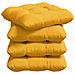 Cuscini per Seduta 4 pcs Giallo Chiaro 45 x 45 cm - Foto miniatura 1