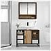 Set di mobili per il bagno con porta 2 pcs Rovere artigianale - Foto miniatura 4