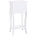 Tavolo In Legno Con 1 Cassetto E 1 Ripiano Bianco 34x28x71 - Foto miniatura 5