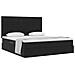 Letto con contenitore e materasso Nero 160 x 200 cm Velluto - Foto miniatura 3
