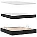 Letto con contenitore e materasso Nero 160 x 200 cm Velluto - Foto miniatura 8