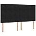 Letto con contenitore e materasso Nero 160 x 200 cm Velluto - Foto miniatura 9