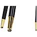 Sgabello Da Bar Paris Nero E Gold In Tessuto Su Gambe Nere - H 74 Cm - Foto miniatura 6