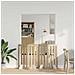 Recinto pieghevole per animali 4 pcs Rovere Sonoma - Foto miniatura 2