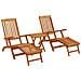 Lettino prendisole reclinabile e pieghevole 2 pcs Naturale - Foto miniatura 1