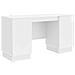 Scrivania Bianco Lucido 142,5 x 50 x 75 cm Legno ingegnerizzato - Foto miniatura 1
