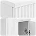Scrivania Bianco Lucido 142,5 x 50 x 75 cm Legno ingegnerizzato - Foto miniatura 7