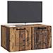 Mobile Porta TV da Muro Legno antico 59,5 x 41 x 30 cm - Foto miniatura 2